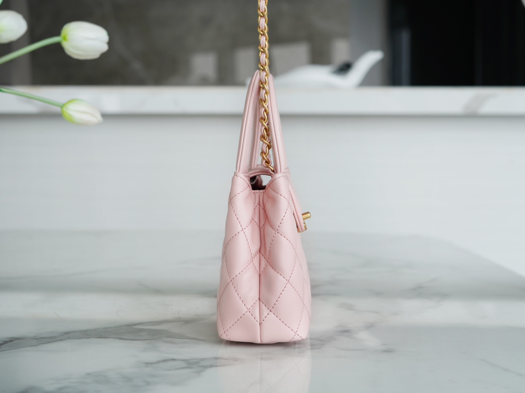 CHANEL✦ 23K Kelly Handle Bag, Light Pink, Large  