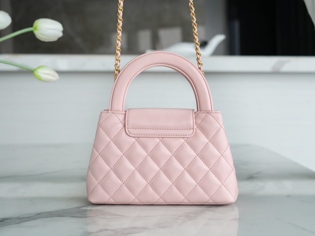 CHANEL✦ 23K Kelly Handle Bag, Light Pink, Large  