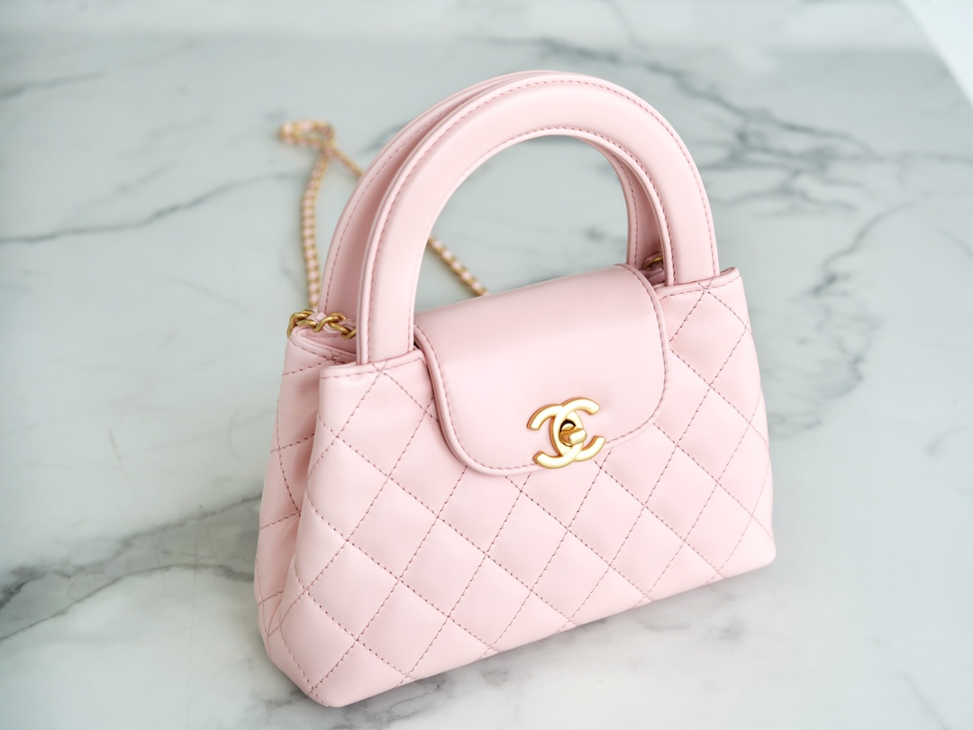 CHANEL✦ 23K Kelly Handle Bag, Light Pink, Large  