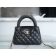 CHANEL✦ 23K Kelly Handle Bag, Black, Large  