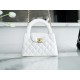 CHANEL✦ 23K Kelly Handle Bag, White, Large