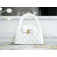 CHANEL✦ 23K Kelly Handle Bag, White, Large