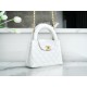 CHANEL✦ 23K Kelly Handle Bag, White, Large