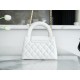 CHANEL✦ 23K Kelly Handle Bag, White, Large