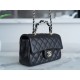 Chanel 23K Double C Handle CF Bag, Black  