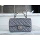 Chanel 23K Double C Handle CF Bag, Dark Gray  