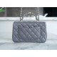 Chanel 23K Double C Handle CF Bag, Dark Gray  