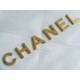 Chanel 22P Bag, Small Size, White with Gold Hardware  