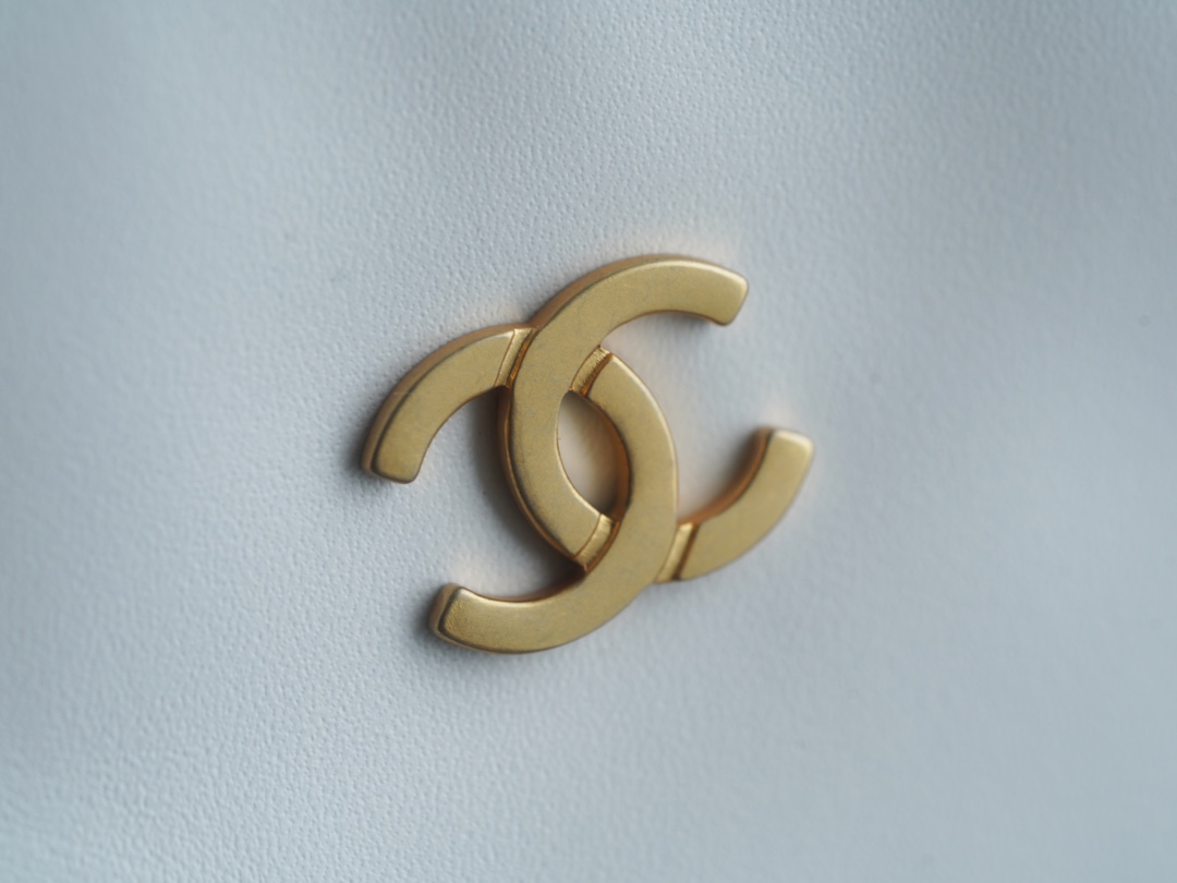 Chanel 22P Bag, Small Size, White with Gold Hardware  