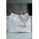 Chanel 22P Bag, Medium Size, White with Gold Hardware  