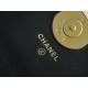 Chanel 23K Fall/Winter 19 Large Shoulder Strap Baguette Bag, Black with Gold Wrinkled Leather  