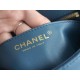 Chanel 23K Metal Ball Square Boy Bag, Haze Blue, Lambskin  