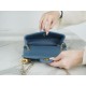 Chanel 23K Metal Ball Mini Square Boy Bag, Haze Blue, Gold Metal  