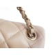 Chanel 23K Metal Ball Square Boy Bag, Apricot, Gold Metal  