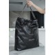 Chanel 22P Spring/Summer New 22 Bag, Black with Silver Hardware, Large Size  