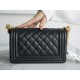 Chanel Leboy Small Ball Pattern, Black with Gold Hardware, Small Size, Caviar Leather  