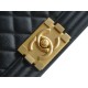 Chanel Leboy Small Ball Pattern, Black with Gold Hardware, Small Size, Caviar Leather  