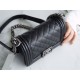 Chanel Leboy Small Ball Pattern, Black with Silver Hardware, Small Size, Caviar Leather  