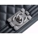 Chanel Leboy Small Ball Pattern, Black with Silver Hardware, Small Size, Caviar Leather  