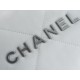 Chanel 22P Bag, White with Silver Hardware, Small Size  