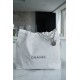 Chanel 22P Bag, White with Silver Hardware, Medium Size  