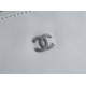 Chanel 22P Bag, White with Silver Hardware, Medium Size  