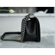 Chanel Leboy Small Ball Pattern, Black with Silver Hardware, Medium Size, Caviar Leather