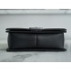 Chanel Leboy Small Ball Pattern, Black with Silver Hardware, Medium Size, Caviar Leather