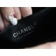 Chanel Leboy Small Ball Pattern, Black with Silver Hardware, Medium Size, Caviar Leather