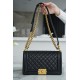 Chanel Leboy Medium Size, Black with Gold Hardware, Lambskin