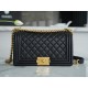 Chanel Leboy Medium Size, Black with Gold Hardware, Lambskin