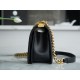 Chanel Leboy Medium Size, Black with Gold Hardware, Lambskin