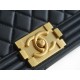 Chanel Leboy Medium Size, Black with Gold Hardware, Lambskin