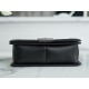 Chanel Leboy Medium Size, Black with Silver Hardware, Lambskin  