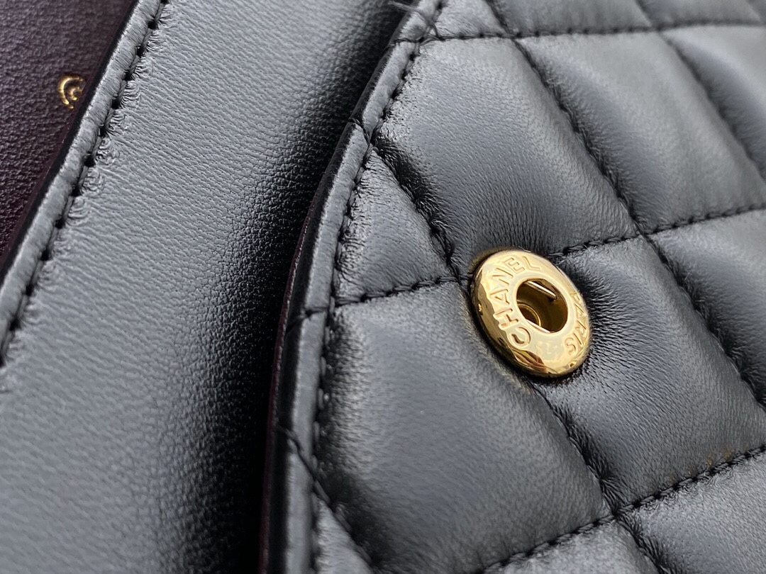 Classic Flap, Black with Gold Hardware, Lambskin