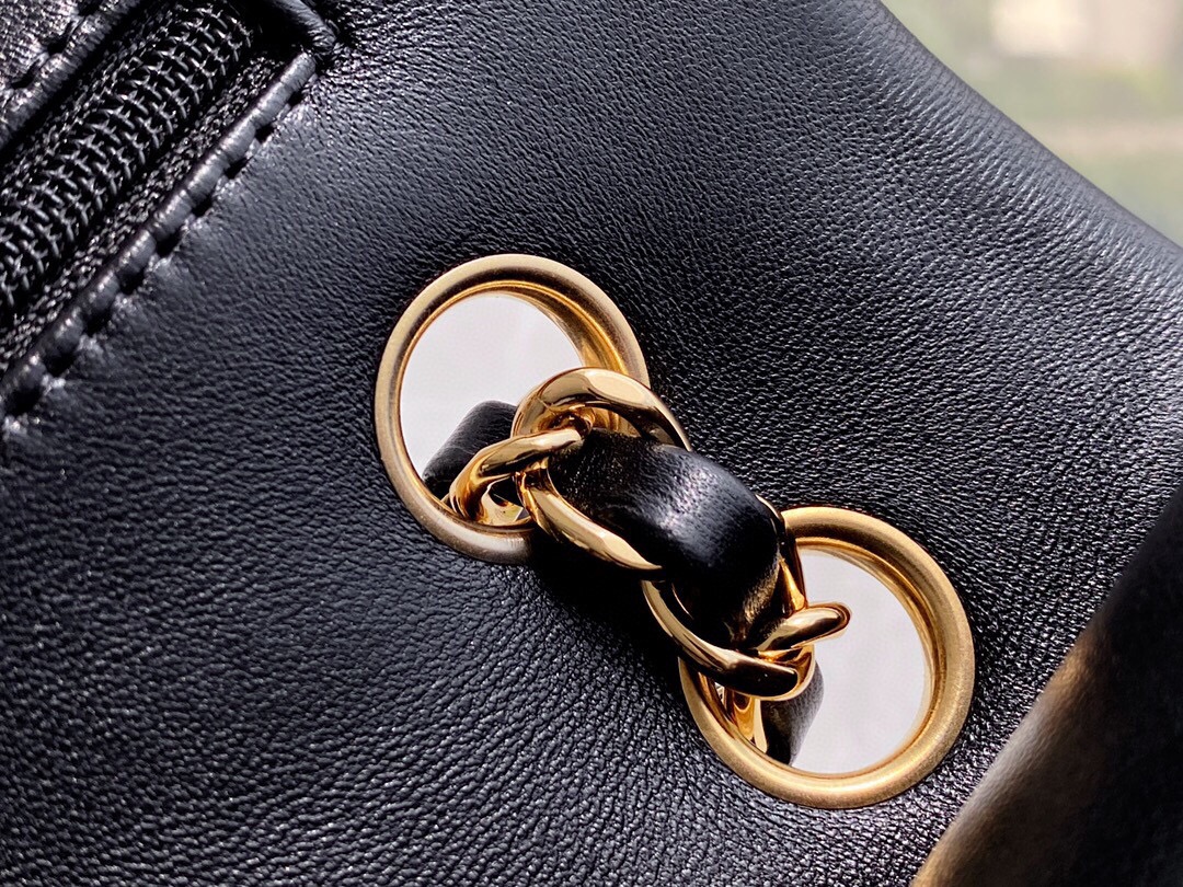 Classic Flap, Black with Gold Hardware, Lambskin