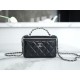 Chanel 23K Crystal Handle Long Box, Leather  