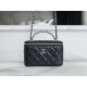 Chanel 23K Crystal Handle Long Box, Leather  