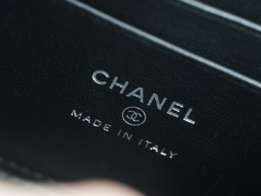 Chanel 23K Crystal Handle Long Box, Leather  