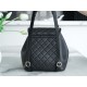 Chanel 23C Duma Backpack, Large Size, Black, Calfskin  