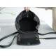 Chanel 23C Duma Backpack, Large Size, Black, Calfskin  