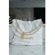 Chanel 22P Handbag, Small Size, White with Gold Hardware, Leather  