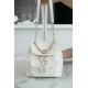 Chanel 22C Duma Backpack, Milk White, Waxed Leather  