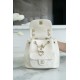 Chanel 22C Duma Backpack, Milk White, Waxed Leather  