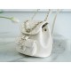 Chanel 22C Duma Backpack, Milk White, Waxed Leather  