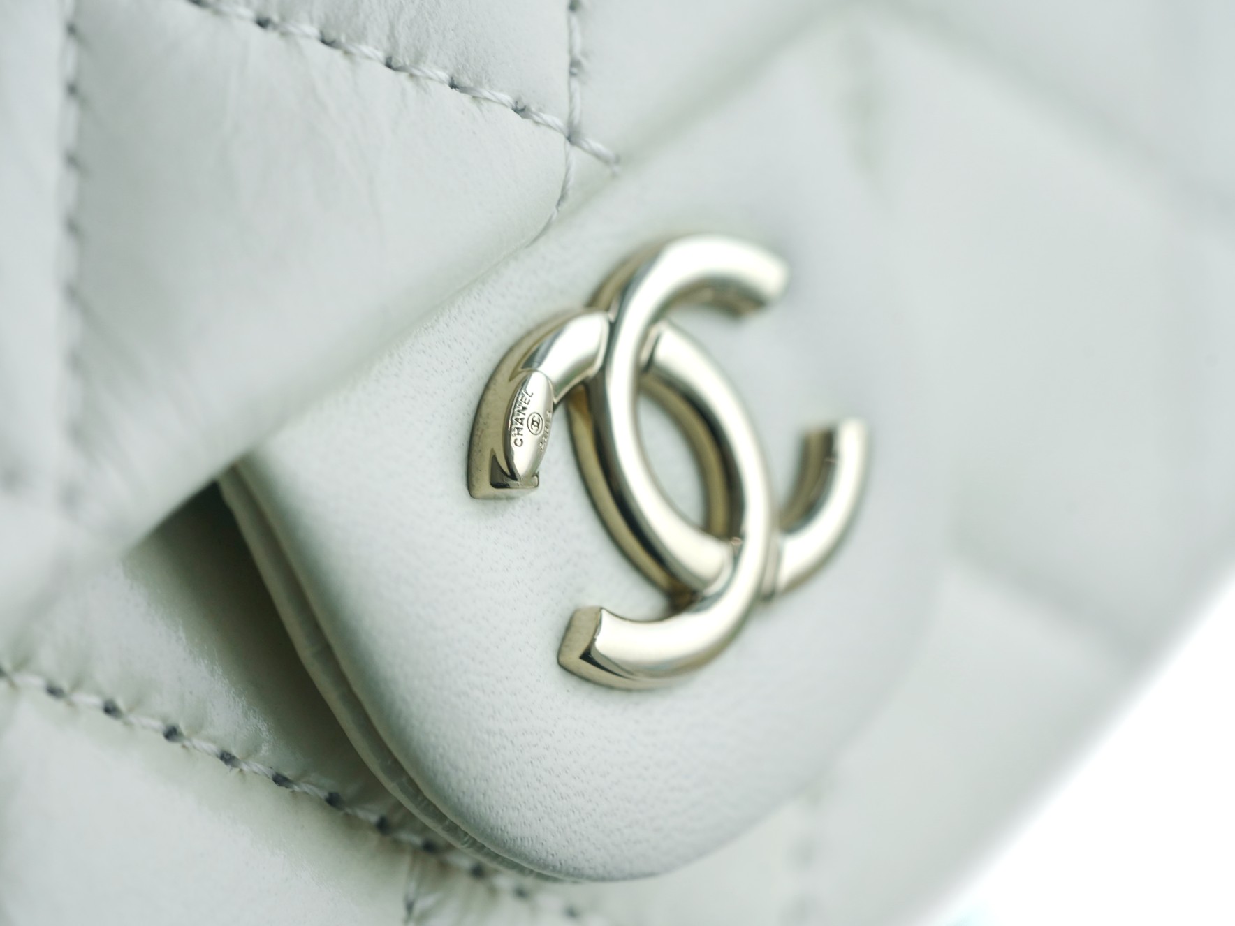 Chanel 22C Duma Backpack, Milk White, Waxed Leather  