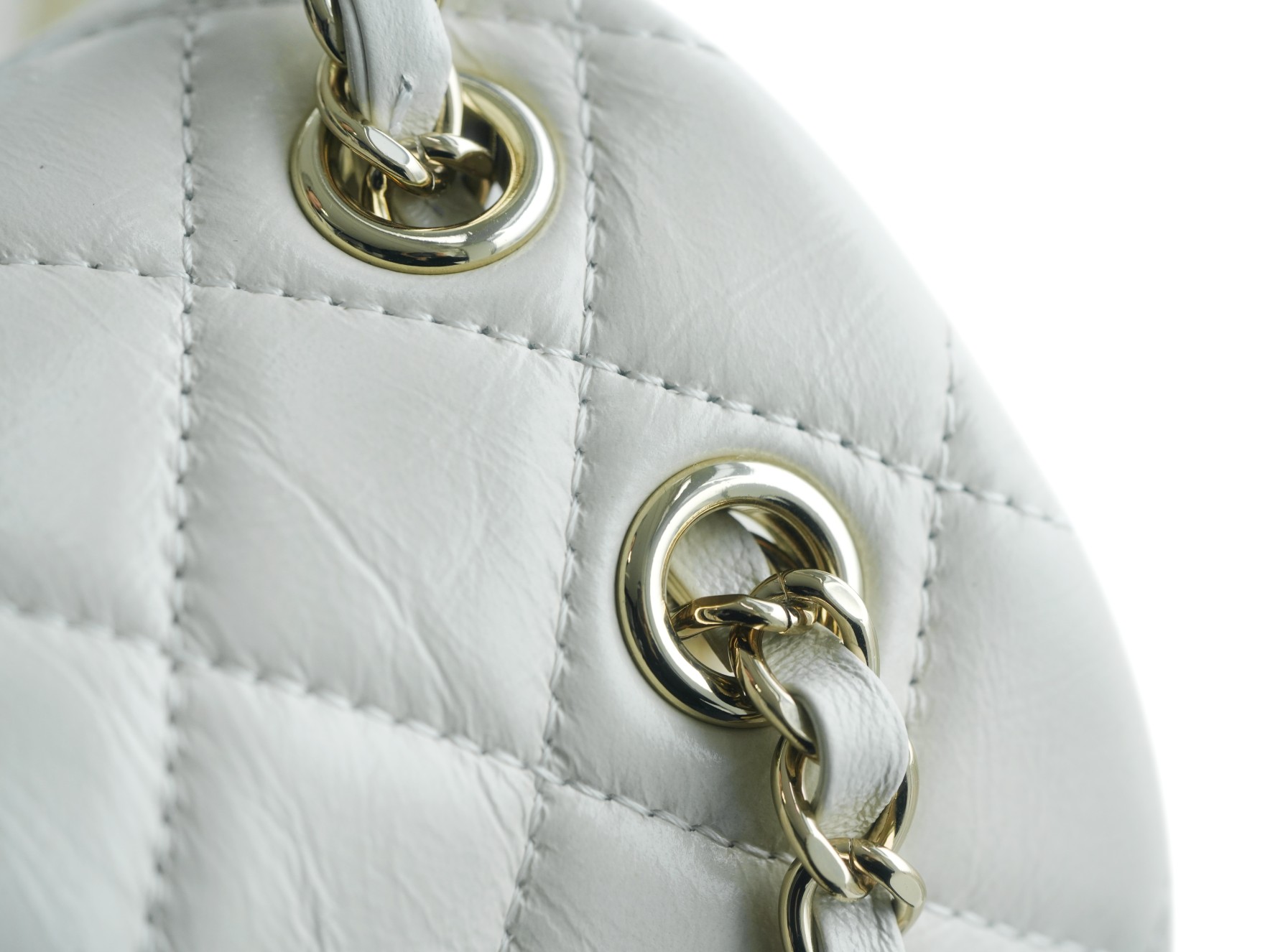 Chanel 22C Duma Backpack, Milk White, Waxed Leather  