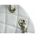 Chanel 22C Duma Backpack, Milk White, Waxed Leather  