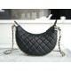 Chanel 23P Moon/Crescent Bag, Large Size, Black  