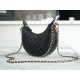 Chanel 23P Moon/Crescent Bag, Large Size, Black  